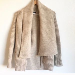 J. Crew women’s beige chunky cardigan